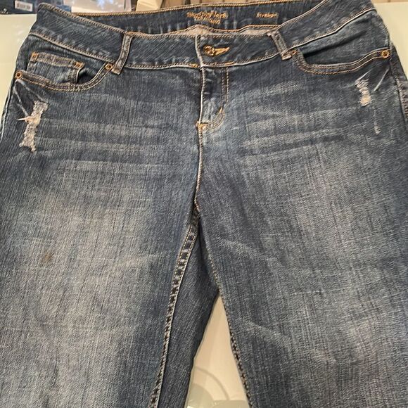 Simply Vera Vera wang jeans 8 stretchy blue straight - Picture 7 of 14